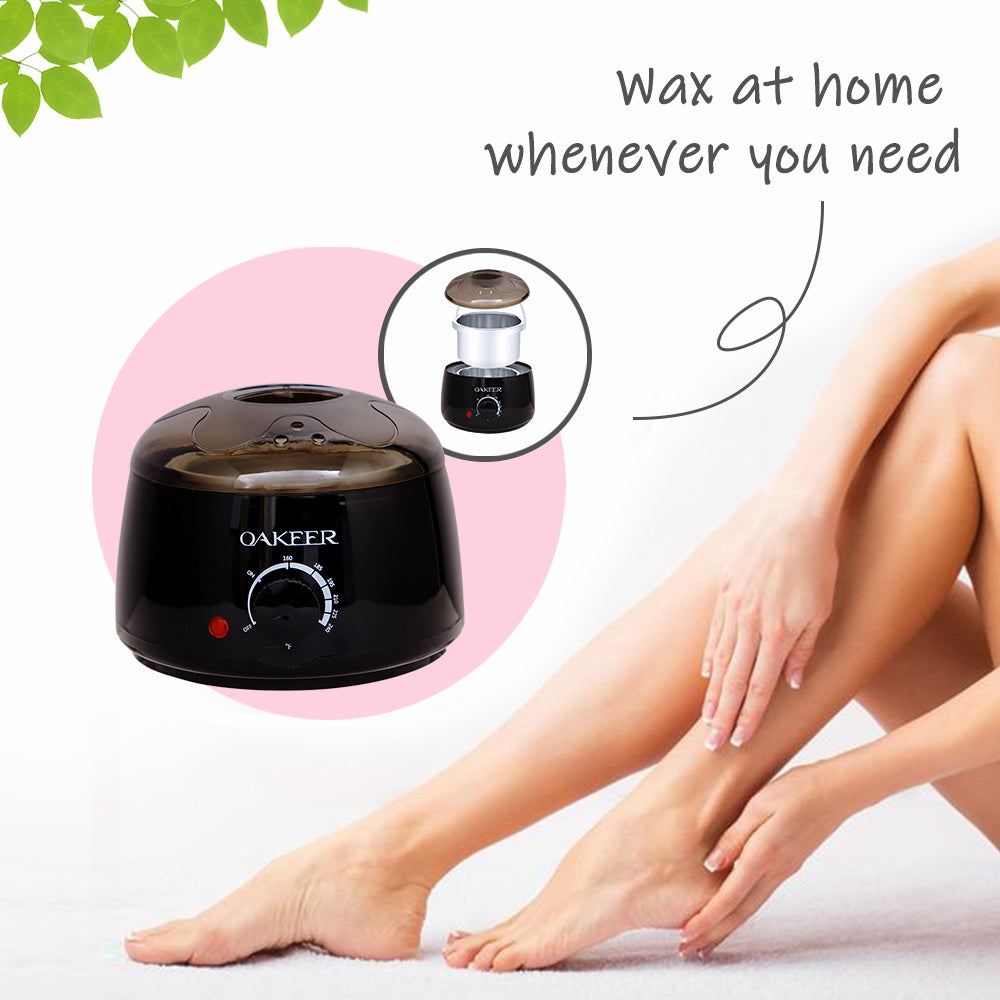 Beauty Rapid Melt Wax Warmer Electric at Home Hair Removal Kit + 6 BAGS  Hard Wax Beads & 10 Wooden Applicators -Easy to use DIY Waxing Kit- Face  Body